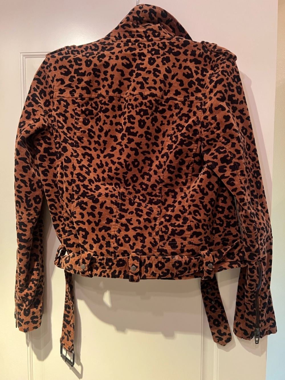Blank NYC Leopard-Print Moto Jacket - Brown & Black - Picture 3 of 3